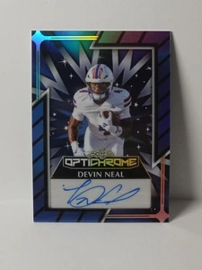 2024 Leaf OptiChrome Devin Neal Blue Auto /8 New Orleans Saints - Picture 1 of 3