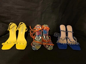 Lote de 3 pares de tacones para mujer talla 7,5 diferentes diseñadores envío gratuito - Imagen 1 de 5