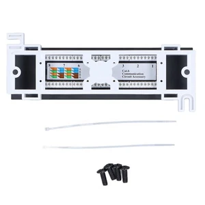 Patch Panel Cable Rackmount 8 Ports For Wire - Picture 1 of 12