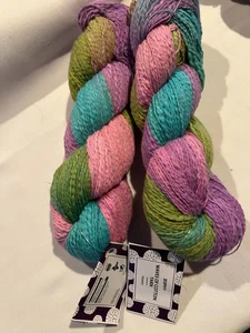 2 SKEINS - HANKS OF Darn Good Yarn WAVES OF COTTON YARN - MYSTERY - Picture 1 of 2