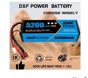 2x DXF 3S Lipo Battery 5200mAh 11.1V 80C-160c for RC. GXF - Picture 1 of 7