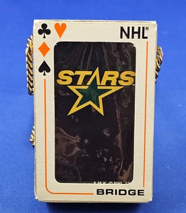 NHL DALLAS STARS LOGO Deck of Playing Cards NOS Made in Canada 1992 by AMK - Picture 1 of 5
