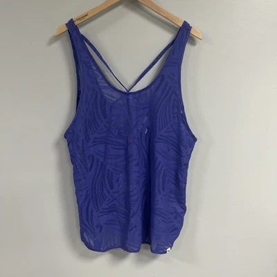 NUEVO CON ETIQUETAS PUMA Mujeres Tirantes Malla Cool Cell Camiseta sin Mangas Azul Iris XL Control Climático Foto 1 de 4