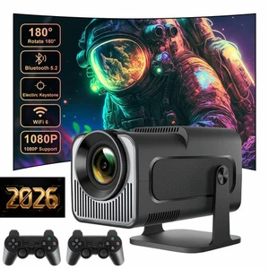 Proiettore Proiettore 2025 4K UHD WiFi HDMI Bluetooth Smart Home Theater con 2 Gamepad - Foto 1 di 15