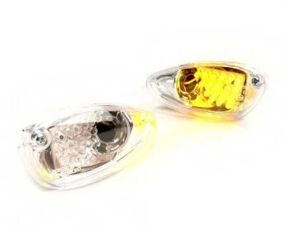 Blinker Set BGM LED vorne klarglas orange für Gilera Runner 50 -180 bis Bj. 2005 - Bild 1 von 4