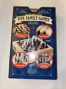 Cardinal Wood Checkers, Backgammon, Solitaires, Chinese Checkers & Chess - Picture 1 of 1