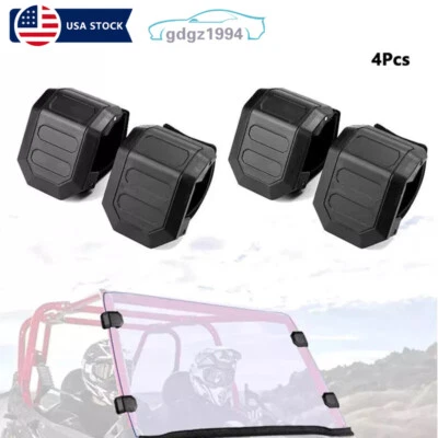 4Pcs UTV Windshield Window Clamp for Polaris RZR XP Can-Am Maverick 1000R X3 Foto 1 de 4