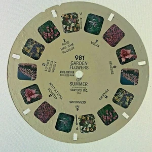 Vintage Viewmaster Slide reel 981 Garden Flowers Of Summer - Picture 1 of 2