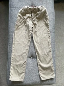 Gap Kids Little Girls Adjustable Waist Flat Front Khaki Pants Size 5 - Picture 1 of 4