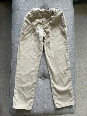 Gap Kids Little Girls Adjustable Waist Flat Front Khaki Pants Size 5 - Image 1 of 4