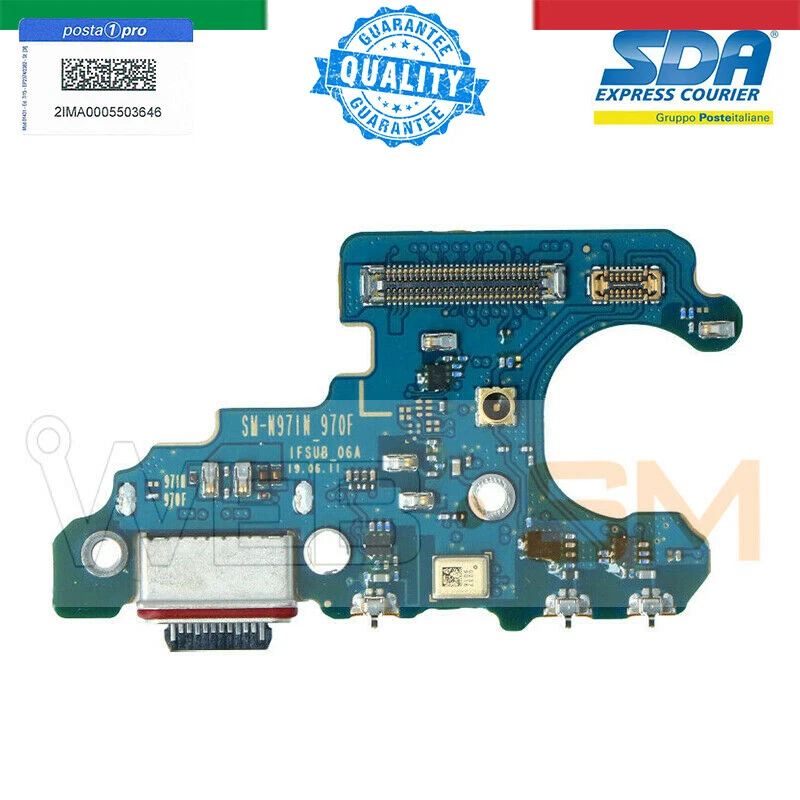 SAMSUNG GALAXY NOTE 10 N970 N970F FLAT DOCK RICARICA CONNETTORE MICROFONO  - Immagine 1 di 1
