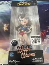 2017 DC Comics Bombshells Statue Wonder Woman Exclusive Platinum Edition SEALED