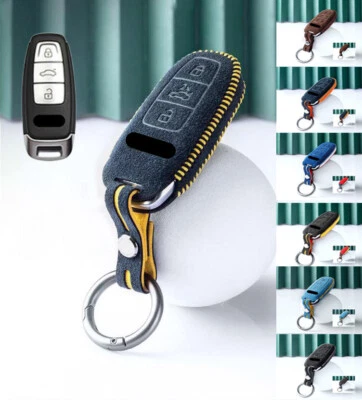 Замшевый кожаный автомобильный брелок чехол для Audi A7 A8 A6 A3 A4 A6 Q5 Q8 TT S5 A4L - Изображение 1 из 4