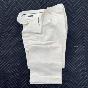 RALPH LAUREN PURPLE LABEL Linen Silk Cream Trouser Pants Italy Made 34 - Picture 1 of 9