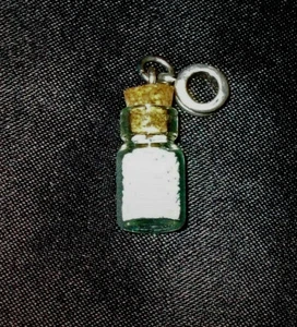 ROUGH NATURAL ARIZONA TURQUOISE DISPLAY BOTTLE FOR SHOW OR JEWELRY NECKLACE WEAR - Picture 1 of 1