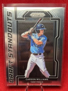 2021 Panini Prizm Draft Picks *Carson Williams* Draft Standouts No. DS-CW - Rays