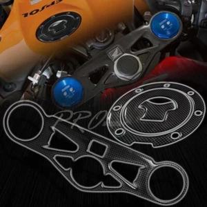 Cubierta de yugo de mango + almohadilla protectora de tapa de gas para 08-16 CBR1000RR aspecto de fibra de carbono - Imagen 1 de 8