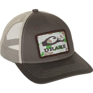 Drake Waterfowl Old School Camo Patch 2.0 Mesh Back Cap - Picture 1 of 10