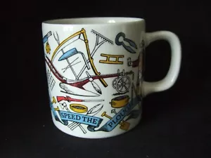 Taza Burleigh Farmers Arms God Speed the Plough Ironstone - Imagen 1 de 5