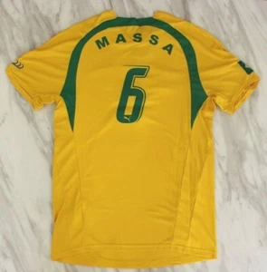 Puma Ferrari Felipe Massa Racing Team Yellow Brazil Formula T Shirt Official L - Picture 1 of 12