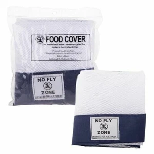 Food Cover Pop-Up Mesh Screen Weighted Corners 98cm Navy Camping Picnic BBQ - Picture 1 of 3