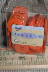 Regent Product Craft Buttons Pumpkin Orange Various Sizes NEW Fast Shipping Sew - Picture 1 of 2