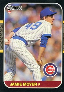 1987 Donruss Baseball Card #315 - Jamie Moyer RC - Chicago Cubs