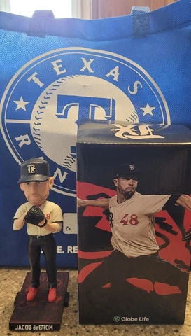 Jacob DeGrom Texas Rangers City Connect Bobblehead Cover