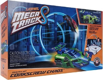Lionel Mega Tracks- Master set CorkScrew Chaos-Green Machine -Brand New - Image 1 of 4