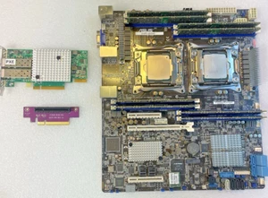 ASUS Z10PC-D8/SAS Motherboard LGA 2011v3 W/PROCESSORS, 126GB MEM & HEATSINKS - Picture 1 of 24