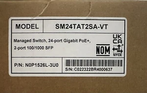 Lantronix Sm24tat2sa - 24 Port Network Switch - Picture 1 of 3