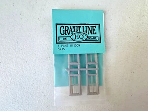 Grandt Line #5215 HO Maßstab 30" x 62" 4 Scheiben Fenster (Pkg von 8) - Neu aus altem Lagerbestand - Bild 1 von 3