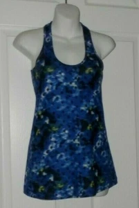 Lululemon Cool Racerback Windy Blooms Tie Dye Polka Dot Athletic Yoga Tank Top 6 - Picture 1 of 5