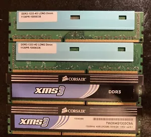 16GB (4x4GB) DDR3 1333 DIMM Desktop RAM - Corsair - Shipping FREE - Picture 1 of 3