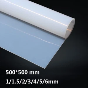 White High Temp Soft Silicone Rubber Sheet Mat Gasket 1/2/3/4/5/6mm & 500*500 mm - Picture 1 of 6