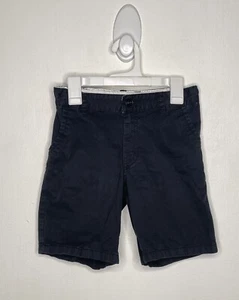 Cat & Jack Chino Khaki Shorts Boys Size 8 Black Adjustable Waist School Uniform - Picture 1 of 4