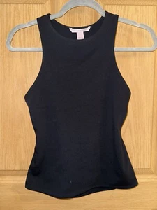 Victoria’s Secret NEW VS Elevate Cut Out Tank Top Black Small S - Picture 1 of 5