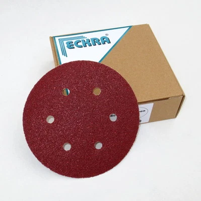 50 ECKRA® Schleifscheiben Klett Ø150mm 6 Loch P40 Schleifpapier Excenterscheiben