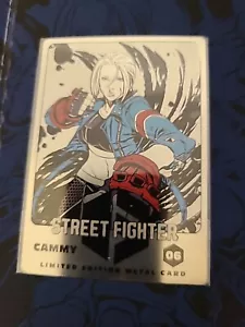 2024 SDCC UDON Street Fighter 6 New Challengers Cammy Limited Ed. Metal Card - Picture 1 of 1