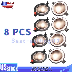 8 x Replacement Titanium Diaphragm Voice Coil For B&C DE750TN Horn Driver 8 Ohms - Picture 1 of 6