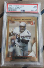1990 Action Packed Rookie Update Cortez Kennedy RC Card PSA 9 Mint #39