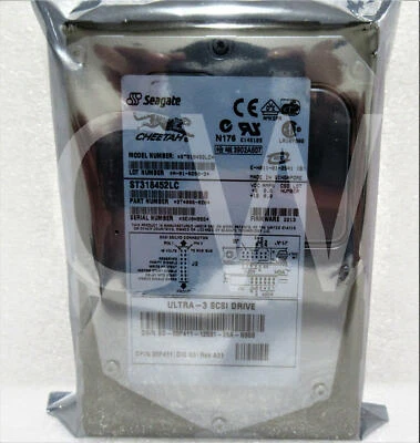 ST318452LC 5F411 Dell 18GB 15K RPM Ultra-160 SCSI 80-Pin 8MB 3.5" Hard Drive - Image 1 of 2