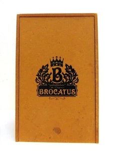 "Caja de cigarros brocato madera prensada con base de madera maciza parte superior deslizante 7"" x 4,5"" x 4,5" - Imagen 1 de 6