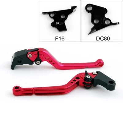 Long Brake Clutch Levers Red Fit Moto Guzzi Breva Griso Norge 1200 Sport Aprilia Foto 1 de 4