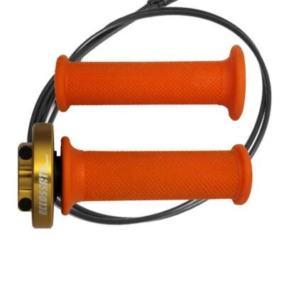 Accossato gold quick throttle control grips orange Triumph Daytona 675 2007-2009 Foto 1 de 4