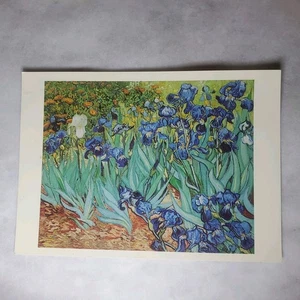 Vincent Van Gogh Irises 1889 Getty Museum Malibu CA Vintage Souvenir Postcard - Picture 1 of 2