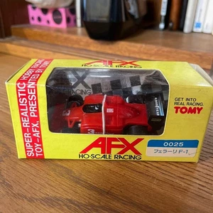AFX 0025 Ferrari F1 #3 HO Scale Racing TOMY goodyear Red JAPAN Vintage with BOX - Picture 1 of 5