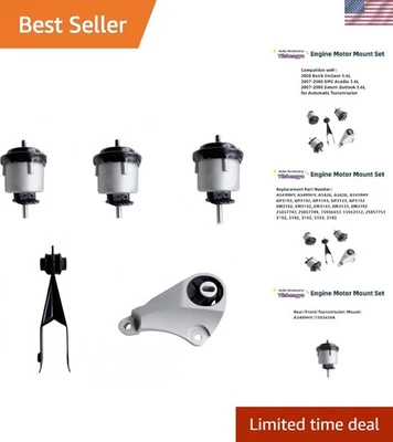 5-Pc Engine Motor Mount Kit for Enclave, Acadia & Saturn Outlook 2007-2008 Foto 1 de 4