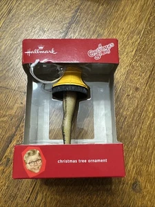 Hallmark a Christmas Story Lámpara de Pierna Árbol Adorno Amarillo Caja Negra - Imagen 1 de 9
