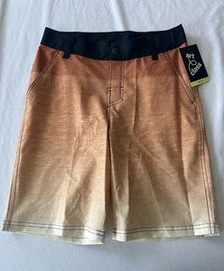 Boy Size 12 Bathing Suit W/ Pockets Board Shorts Orange & Black Boys Swimsuit - Picture 1 of 18